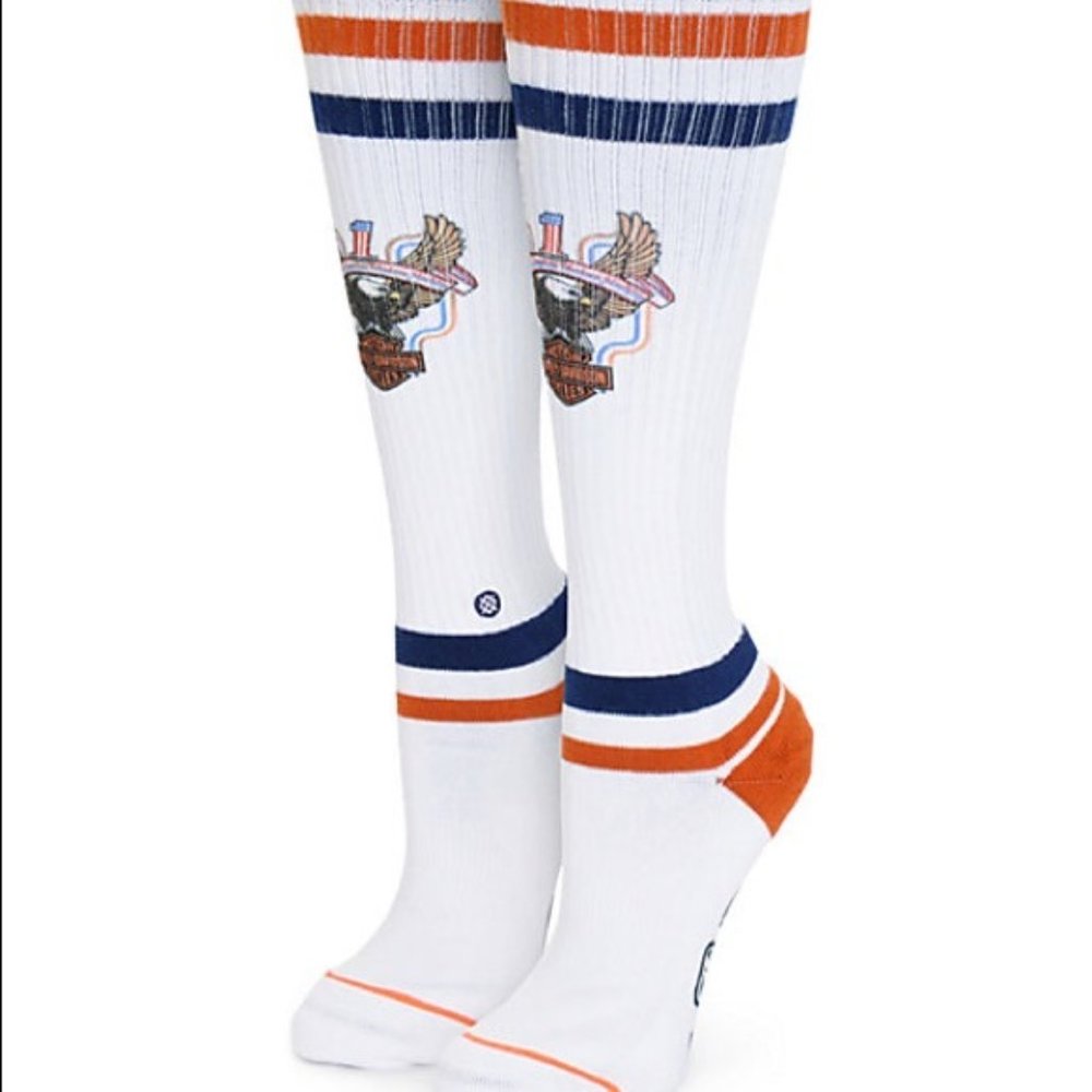 Harley-Davidson x Stance Knee-high Socks, EUC